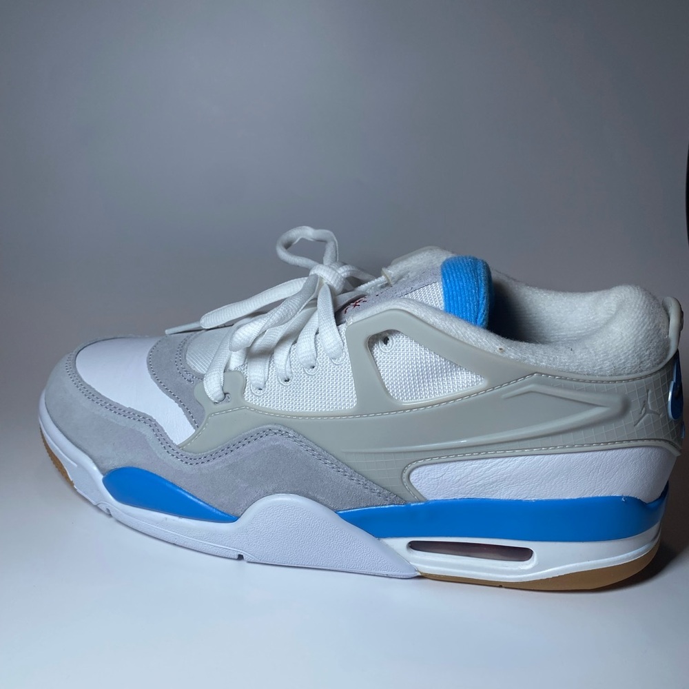 Jordan Athletic Shoes White Gray Blue - Picture 2 of 10